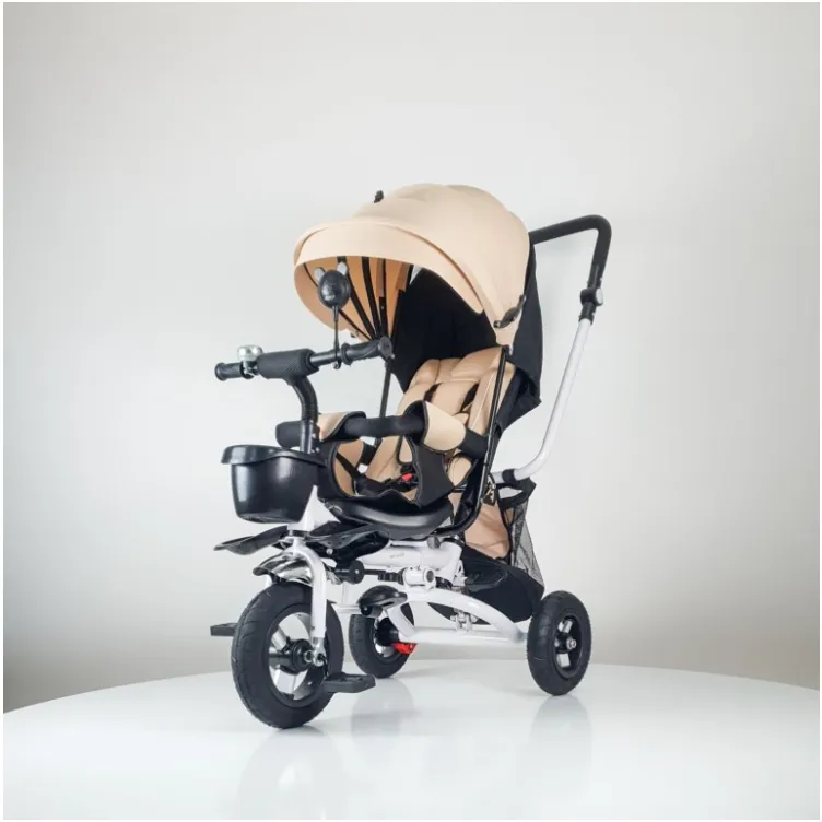 Tricikl Playtime 413 RELAX sa rotirajućim sedištem - Bež