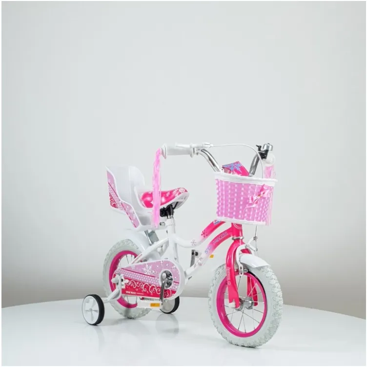 Bicikl 12" sa pomoćnim točkovima 716 Roze 