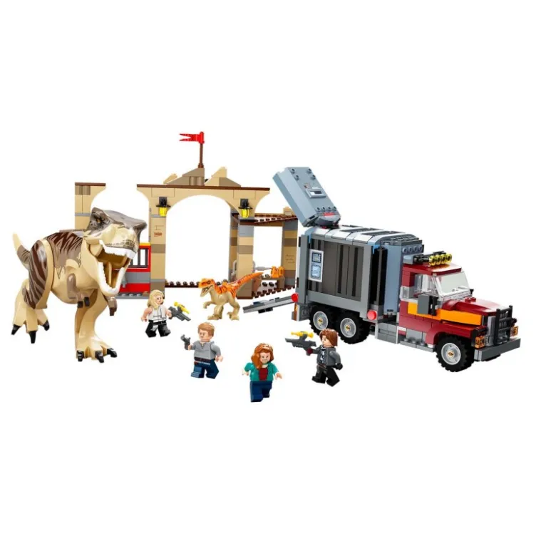 Bekstvo dinosaurusa T-reksa i atrociraptora Lego Jurassic World