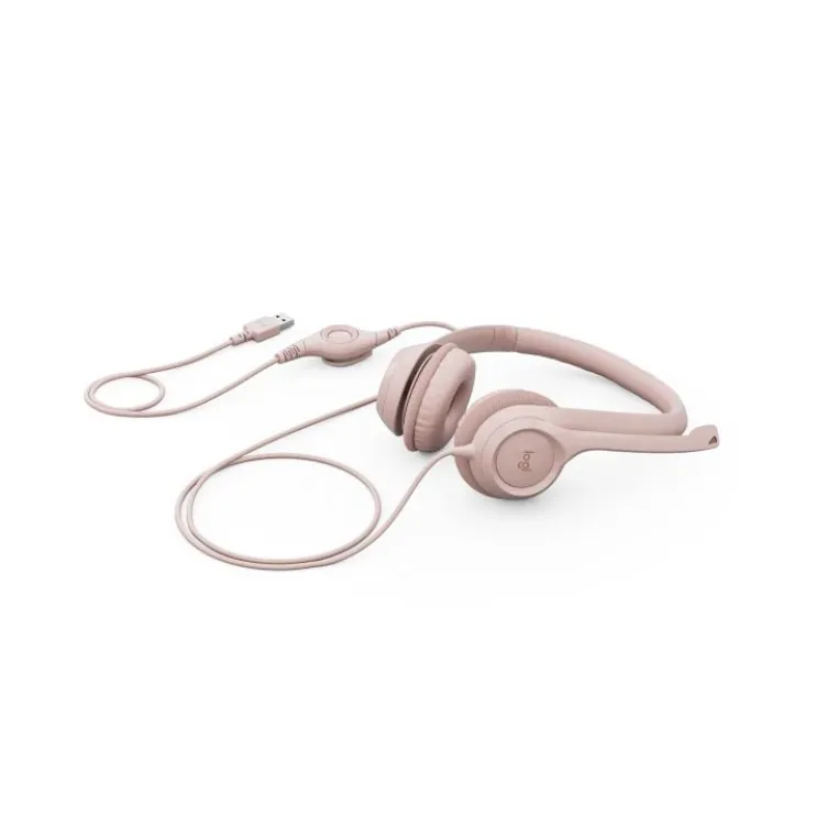 Logitech H390 ClearChat Comfort USB Headset Rose