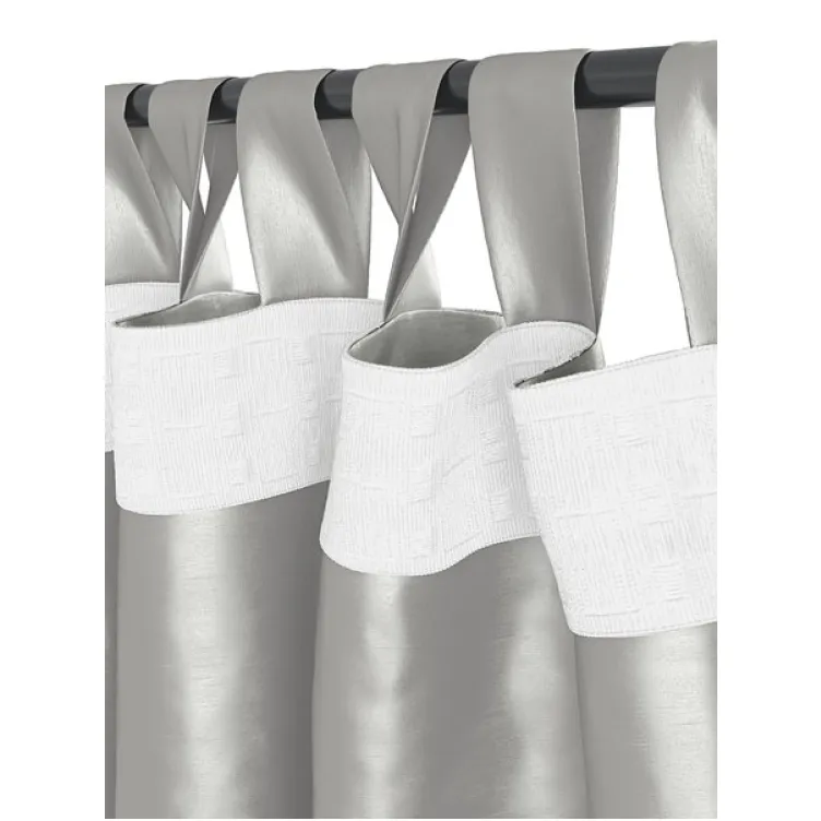 Zavesa Lupe imiticija svile srebrna