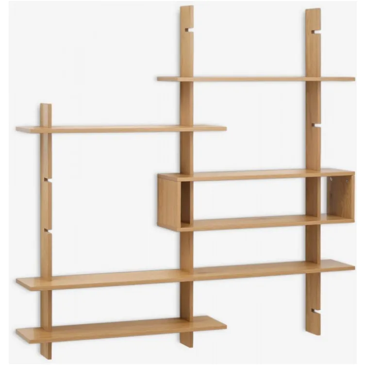 Regal Kariben 6 podesivih polica boja hrasta