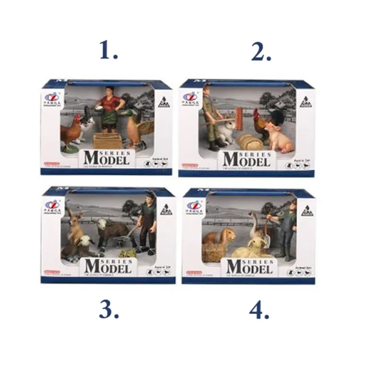 Set domaće životinje i farmer 004360