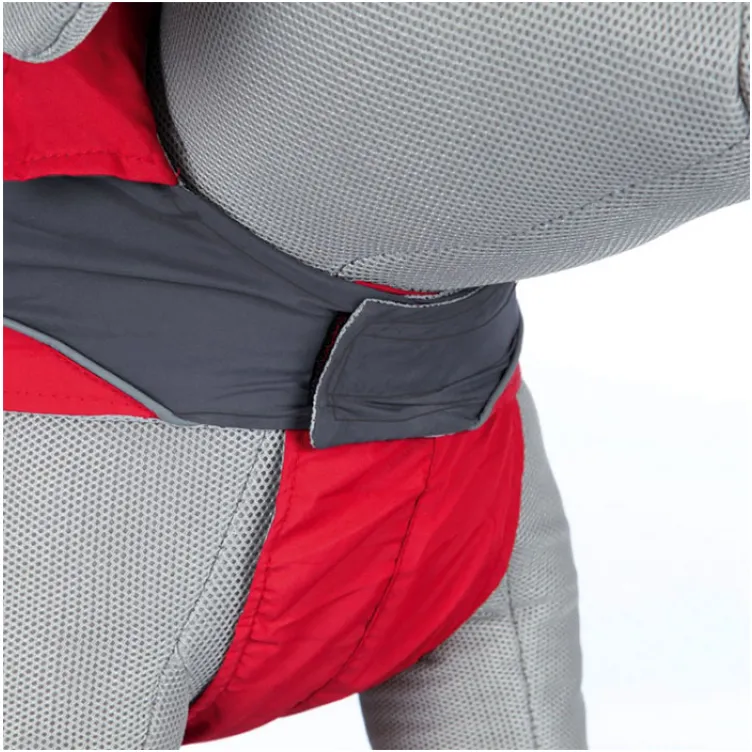 Kišni mantil za psa Lorient sivo-crveni L