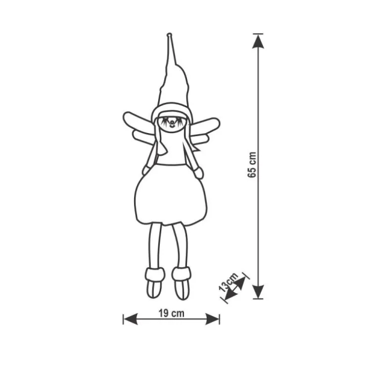 Plišana dekoracija Anđeo KDD65