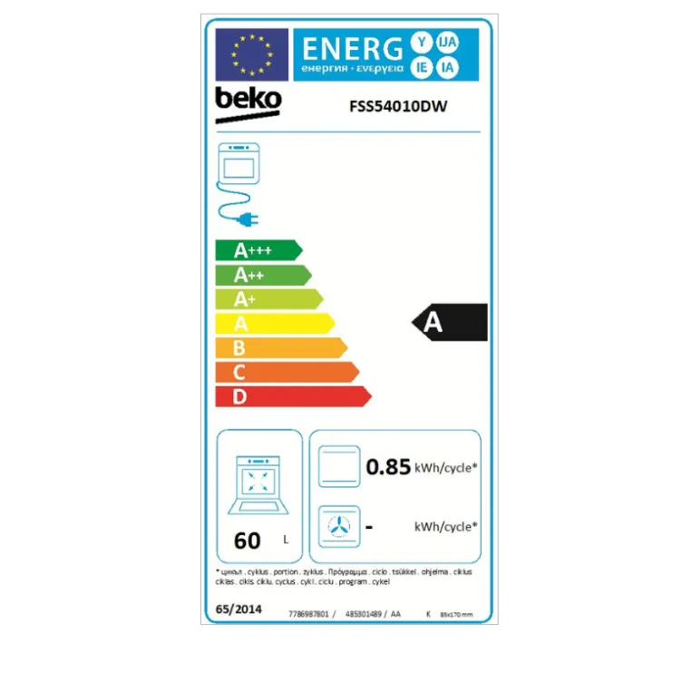 Električni šporet FSS 54010 DW