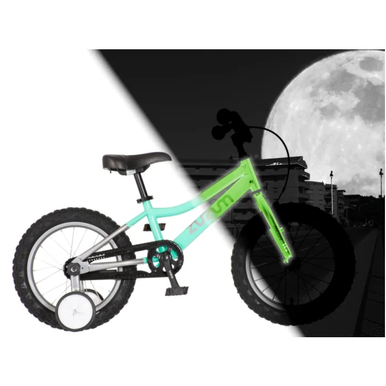 Bicikl 16 neon zuzum-2 tirkiz hrom