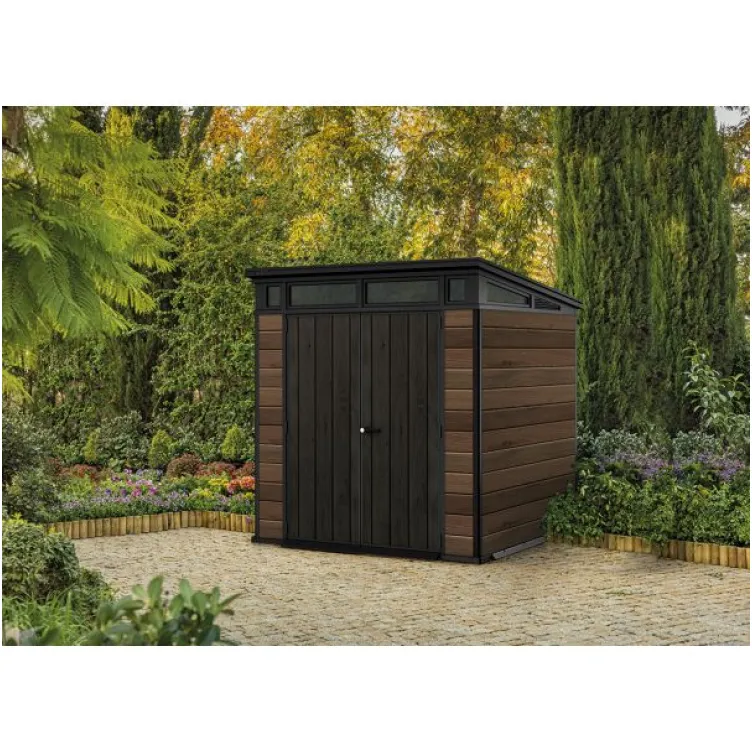 Baštenska kućica Deco Pent 7x7 boja oraha