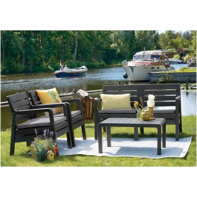 Baštenska garnitura Delano grafit