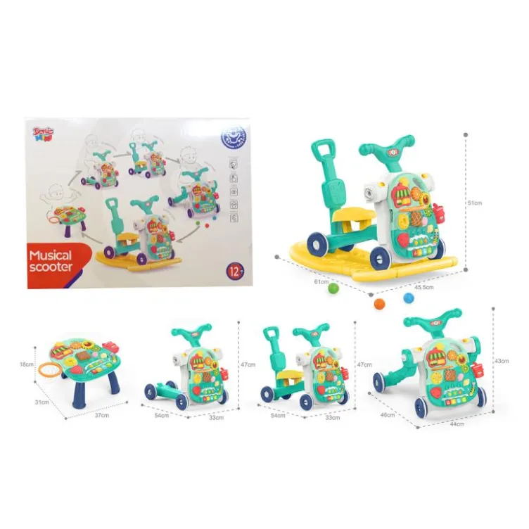 Multifunkcionalna hodalica za bebe, 5u1 multivozilica-igralica