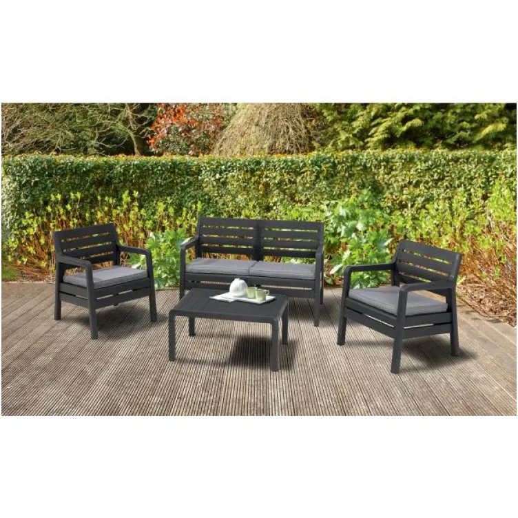 Baštenska garnitura Delano grafit