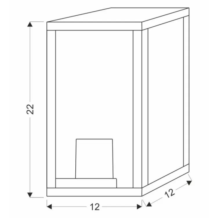 Hoya Baštenska Lampa 12x22cm - 1x60W E27 IP44