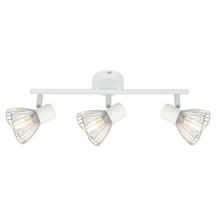 Fly Plafonska Lampa Bela Hrom 2 3x40W E14