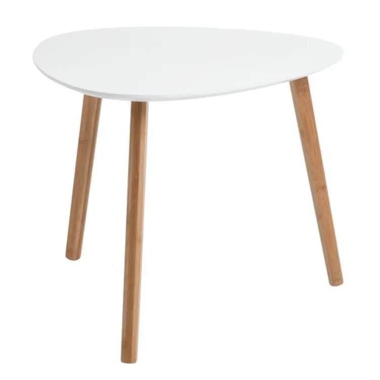 Stočić Taps bela/bambus