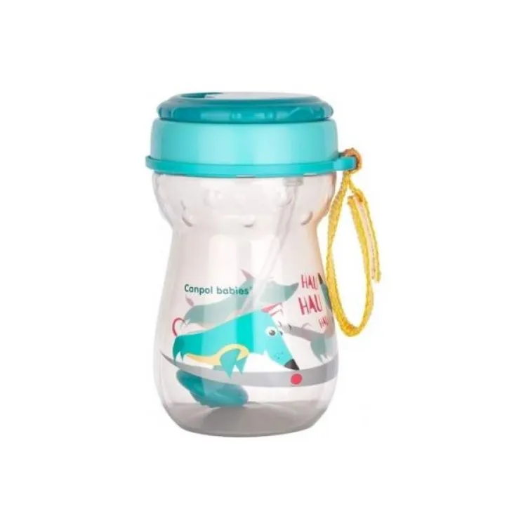 Canpol Baby šolja sa slamčicom "Dog" - 350ml