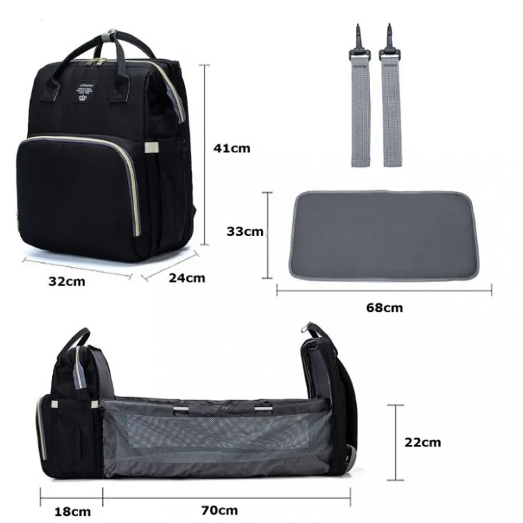 Torba Za Mame BBO Sport Mama Bag - Black