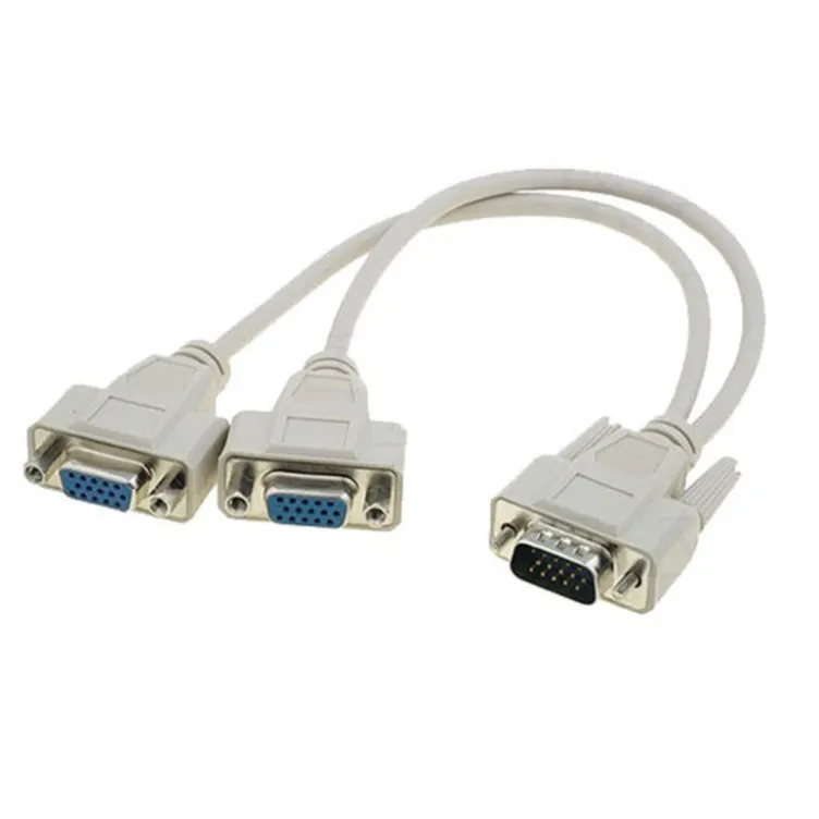 VGA razdelnik 1(muški)-2(ženska) VCOM beli 0.2m VGA razdelnik 1(muški)-2(ženska) VCOM beli 0.2m