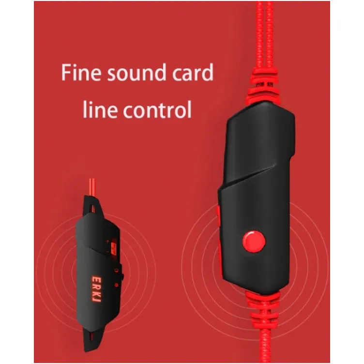 Lenovo HS-10 Surround 7.1 Gaming Headset, Red