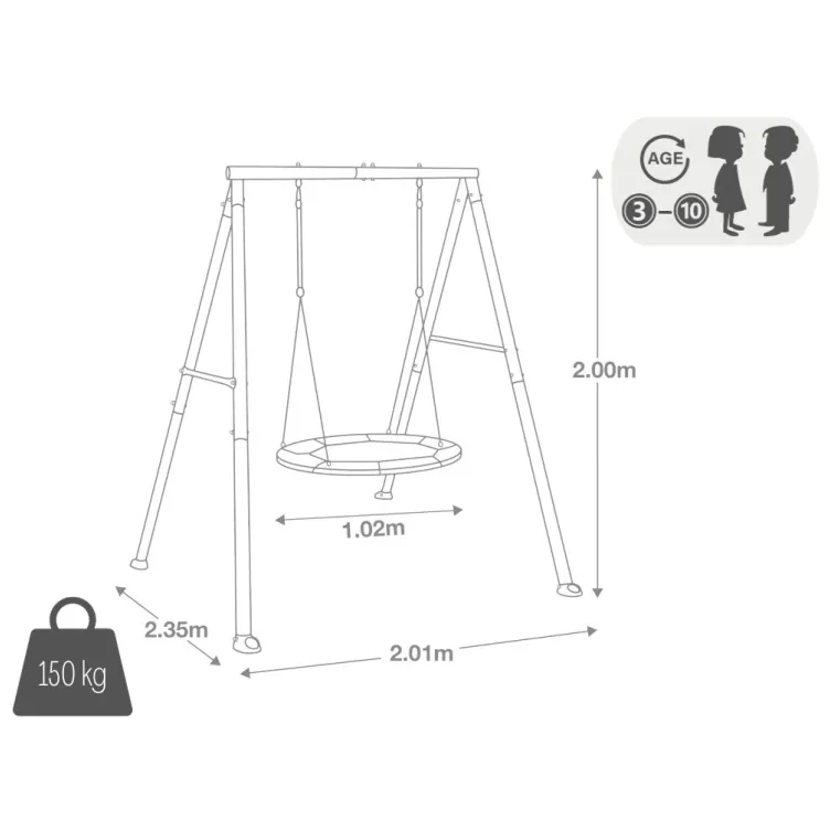 Ljuljaška za jedno dete jaje