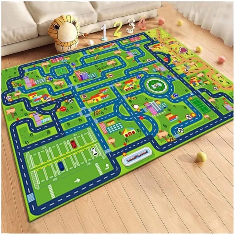 Dečiji Tepih 90 x 60 cm Grad