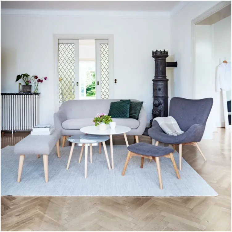 Dvosed Hers svetlo siva