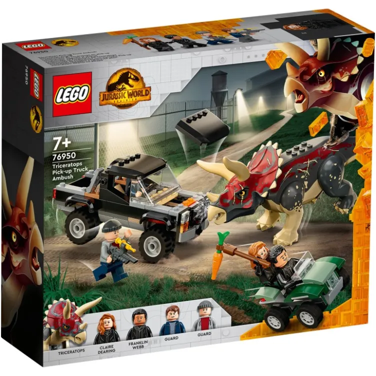 LEGO Napad triceratopsa na pikap 76950