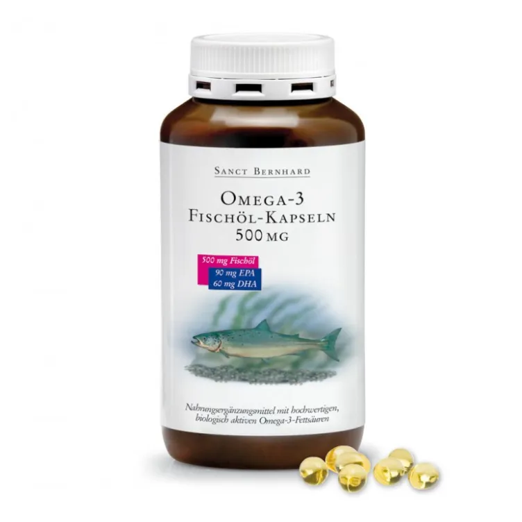 Krauterhaus Sanct Bernhard Omega 3 kapsule ribljeg ulja 500 mg