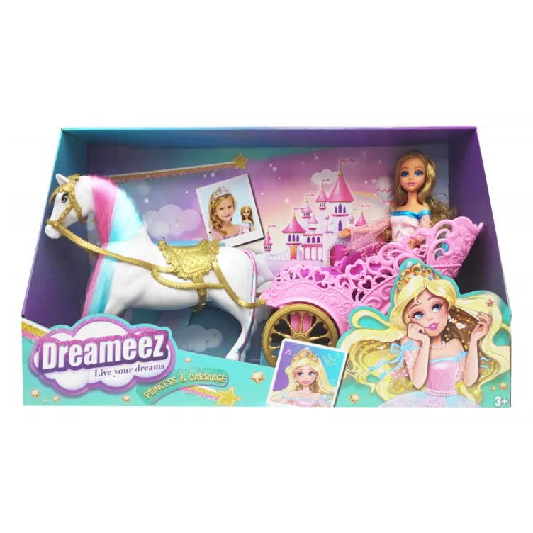 Dreameez Princess lutka s kočijom i konjem FU10119