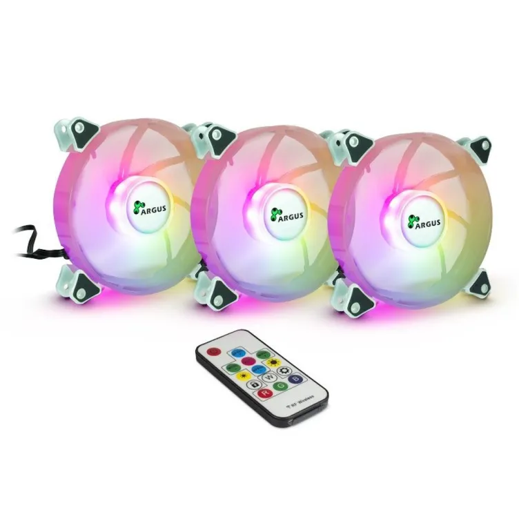 Kuler za PC InterTech Fan Set Argus RS-06 3x120mm /RGB