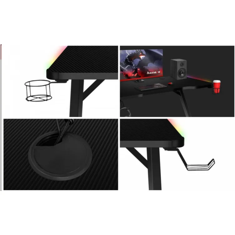 Huzaro Gaming sto Hero 2.5 RGB 120x60cm crna
