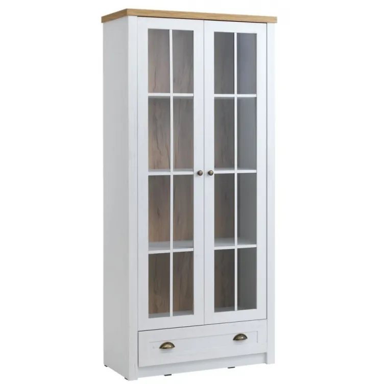 Vetrina Natural bela 2 vrata