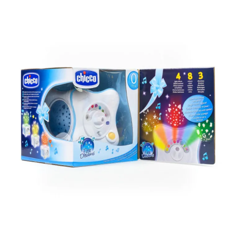 Muzički projektor Chicco u obliku kocke plavi