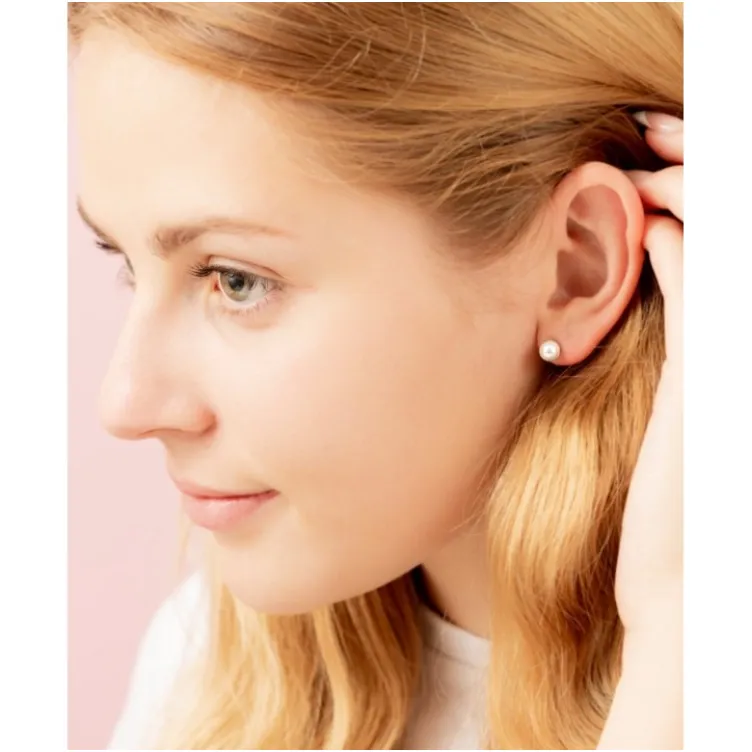 DR.BIJU minđuše 6.0 bele biser 