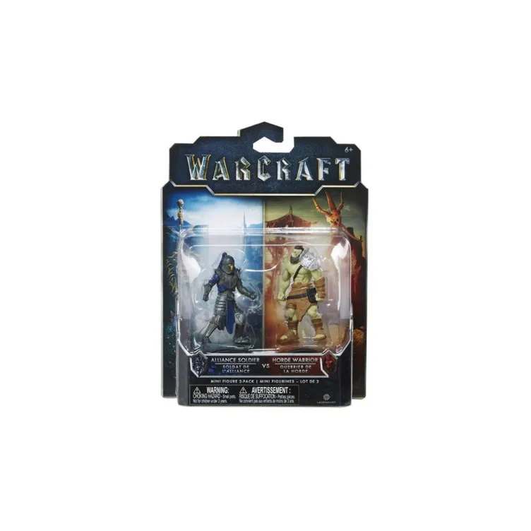 Warcraft Mini Figure 2-Pack Alliance Soldier vs. Horde Warrior 6 cm