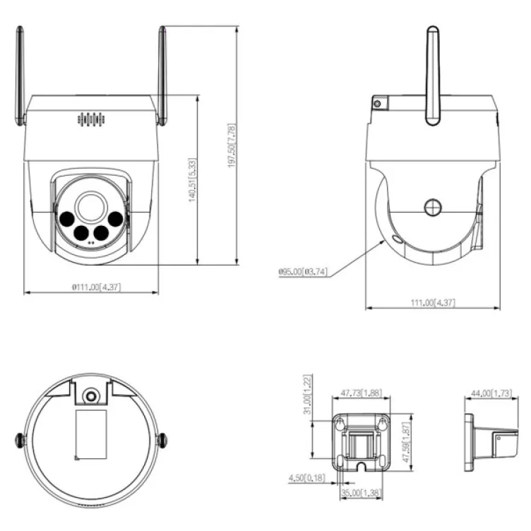Dahua DH-SD2A500HB-GN-AW-PV-0400-S2 5MP Starlight 30m analitika aktivno odvracanje