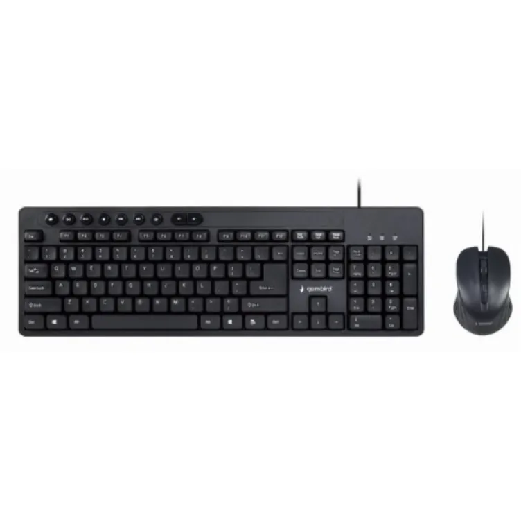 KBS-UM-04 Gembird Multimedia set mis + tastatura crni US layout A ...