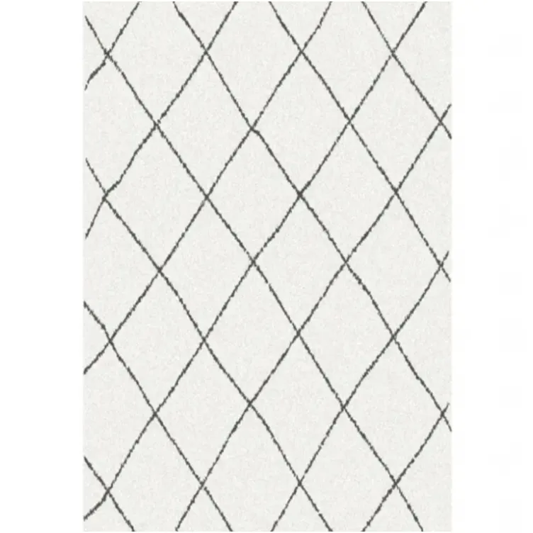 Tepih extra fleece beli /antracit 160x230cm