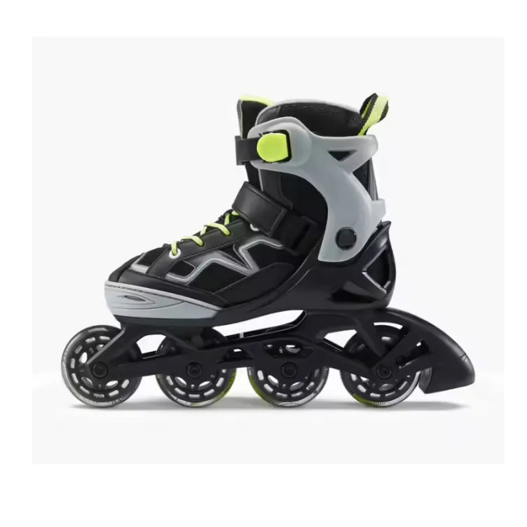 Oxelo roleri za decu fit 3 žuto sivi