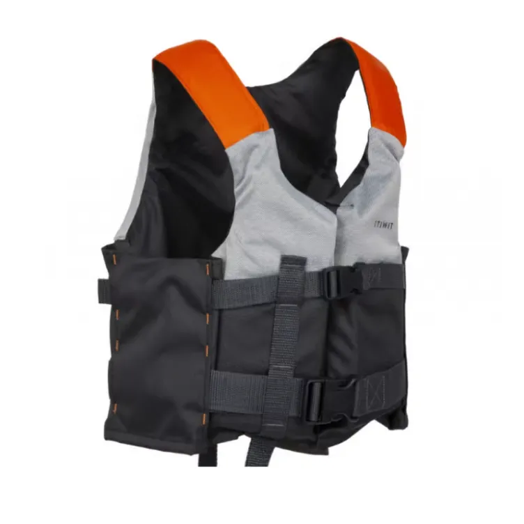Prsluk za plutanje i spašavanje 50N+ za kajake,čamce,daske za veslanje  sivo narandžasta