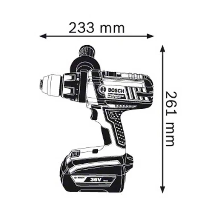 Akumulatorska bušilica-odvrtač Bosch GSR 36 VE-2-LI Professional