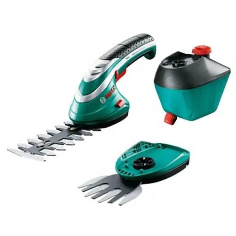 Set aku makaza za žbunje i travu+prskalica Bosch Isio III