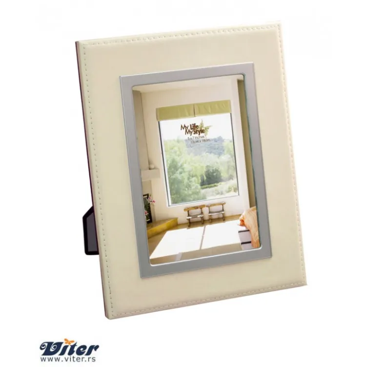 Ram 13x18 eko koža bež 