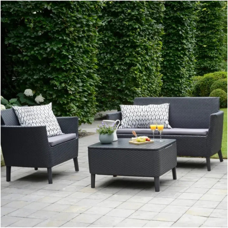 Baštenski sto SALEMO, boja-grafit