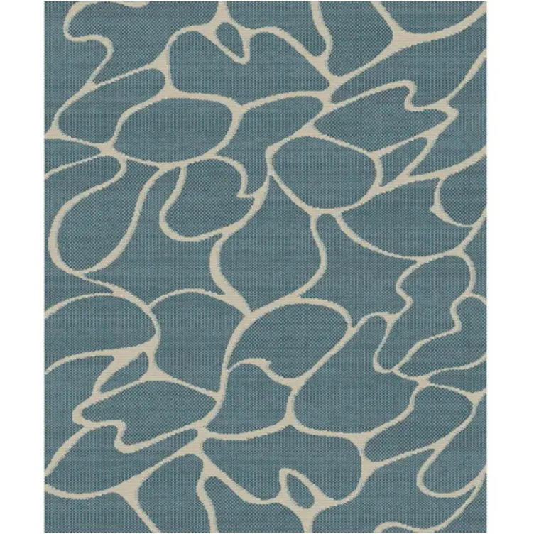 Tepih outdoor slonova kost/srebrno/plavi 160x230cm