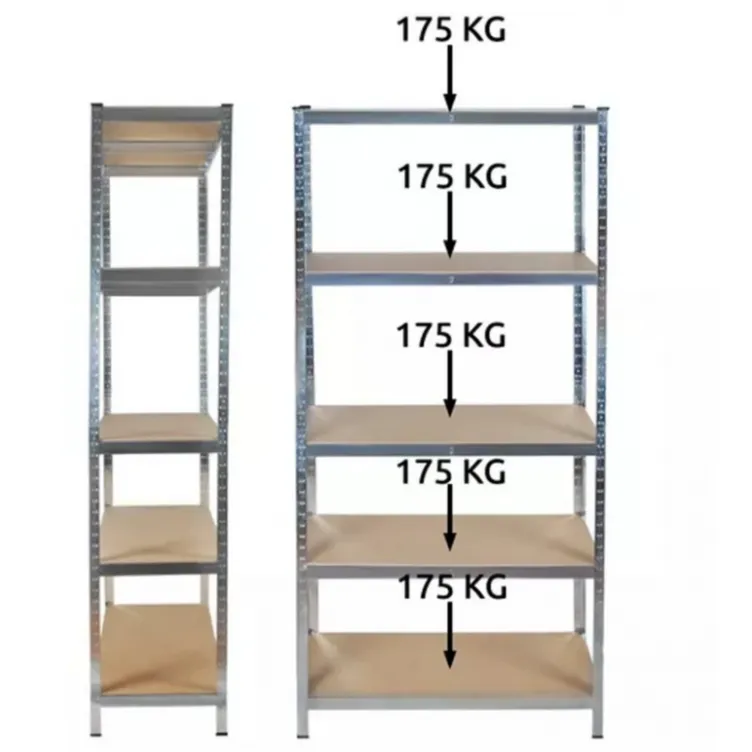 Metalna montažna polica 220x100x45cm 875kg