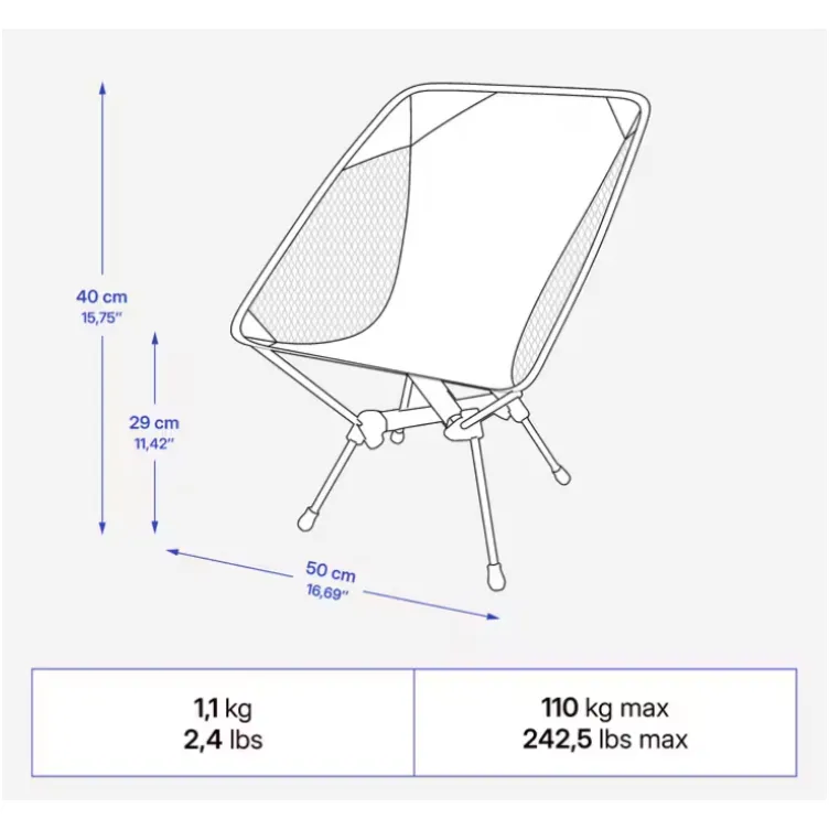 Stolica za kampovanje 500 m
