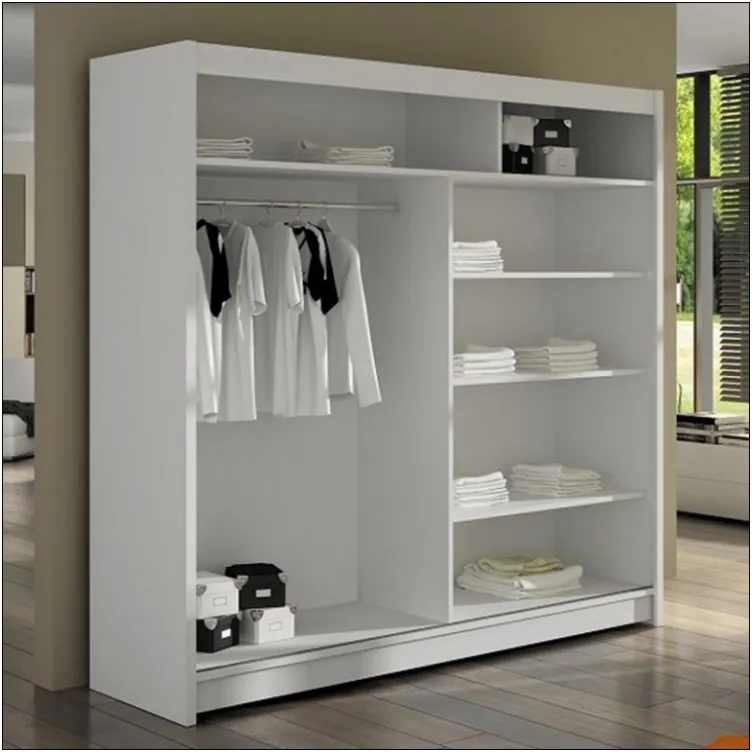 Klizni plakar Arti 3 Belo/Belo sa ogledalom