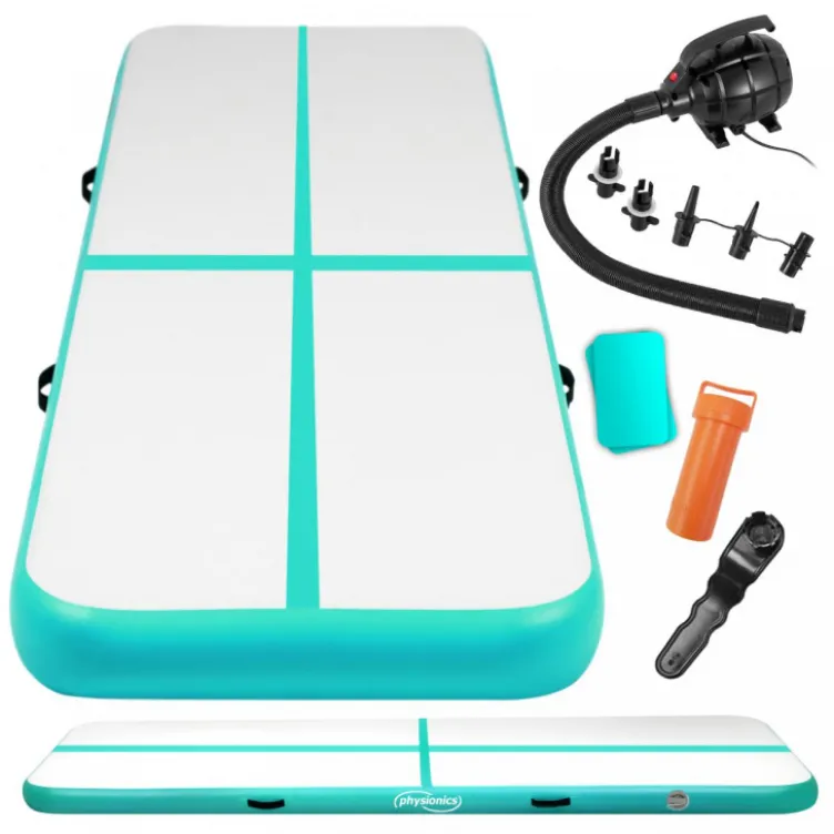 Gimnastička podloga na naduvavanje 500 cm mint zelena 