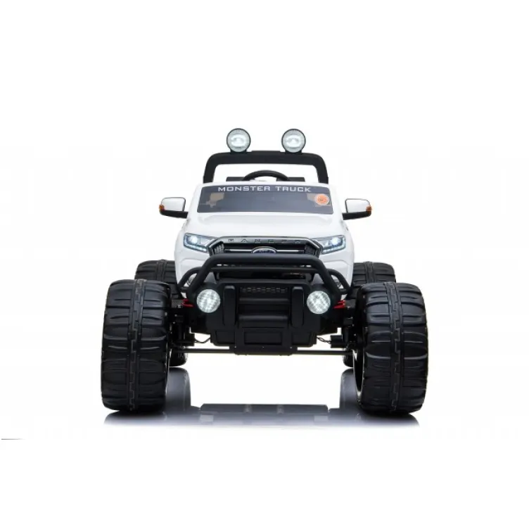 Auto Ford Ranger MONSTER Truck 4x4 Dvosed sa kožnim sedištima i mekim gumama - Beli