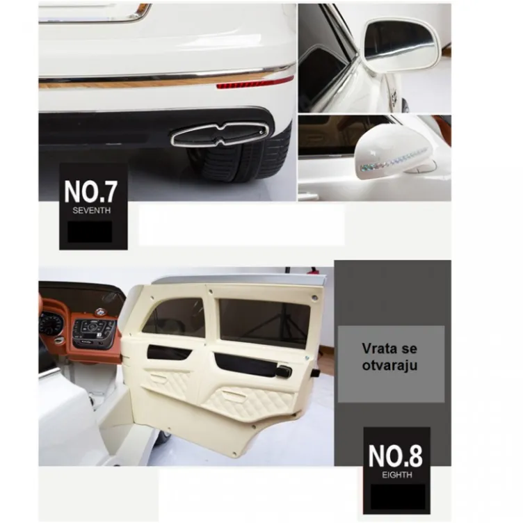 Auto na akumulator Bentley crni model 231